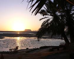 The stunning Siwa sunset at Fatnas Island